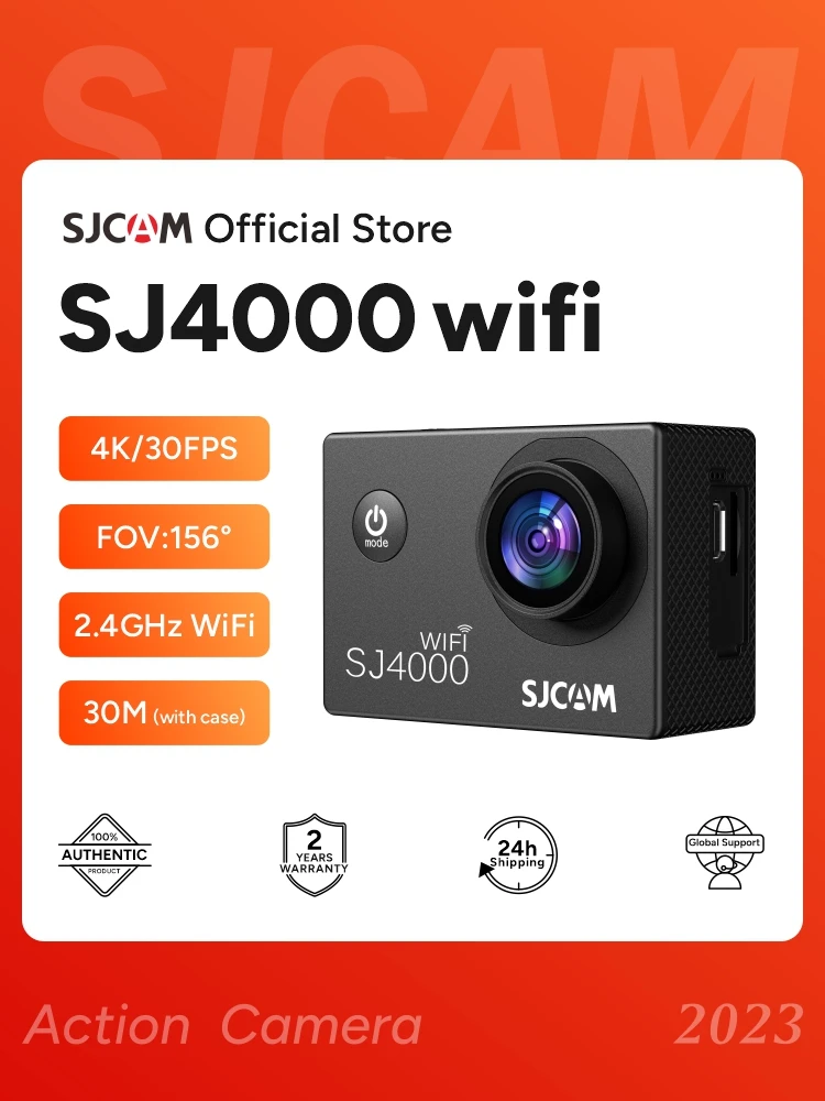Sjcam Sj4000 Wifi Action Camera 4K Fhd 30M Impermeabile 2.4G Wifi 4X Zoom Wifi Sport Video Action Camera Cambicycle Casco