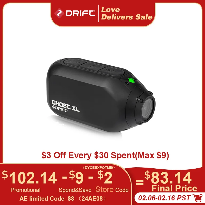 Drift Ghost Xl Action Camera Sport 1080P Wifi Sport Subacquei Cam Ambarella Chip Moto Bici Bicicletta Casco Videocamera