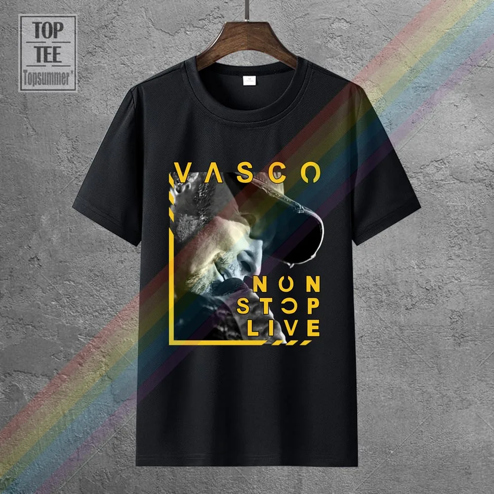 T-Shirt Uomo Vasco Rossi Tour Olimpico Roma Biglietto Non Stop Live 2019
