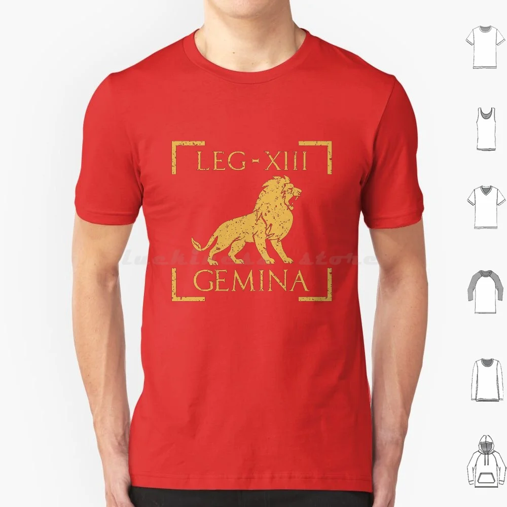 Legio Xiii Gemina Lion Emblem Roman Legion T Shirt 6Xl Cotton Cool Tee Vexillum Roma Antico Romano Impero Roma Invicta