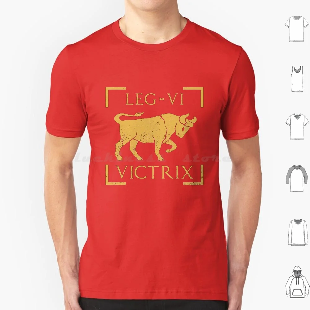 Legio Vi Victrix Bull Emblem Roman Legion T Shirt Uomo Donna Bambini 6Xl Vaxillum Roma Antico Romano Impero Roma Invicta