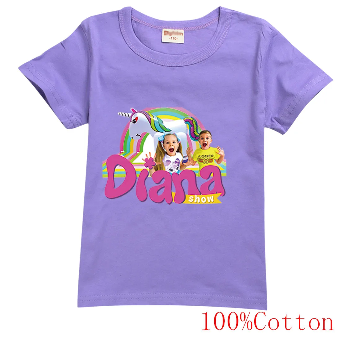 Estate Ragazzi Ragazze Diana E Roma Magliette Cartoon Baby T-Shirt Maniche Corte Stampa Abbigliamento Per Bambini Abbigliamento Per Bambini Tees Top