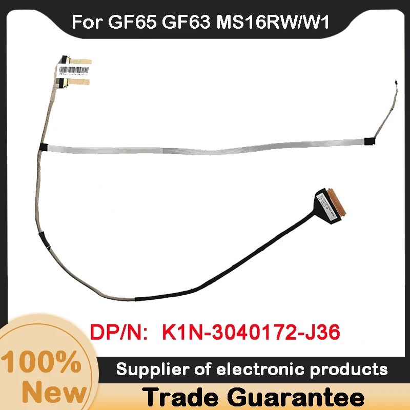 Nuovo Per Msi Gf65 Gf63 Ms16Rw/W1 Ms-16R4 Cavo Lcd Lvds Schermo Video Led K1N-3040172-J36 40Pin