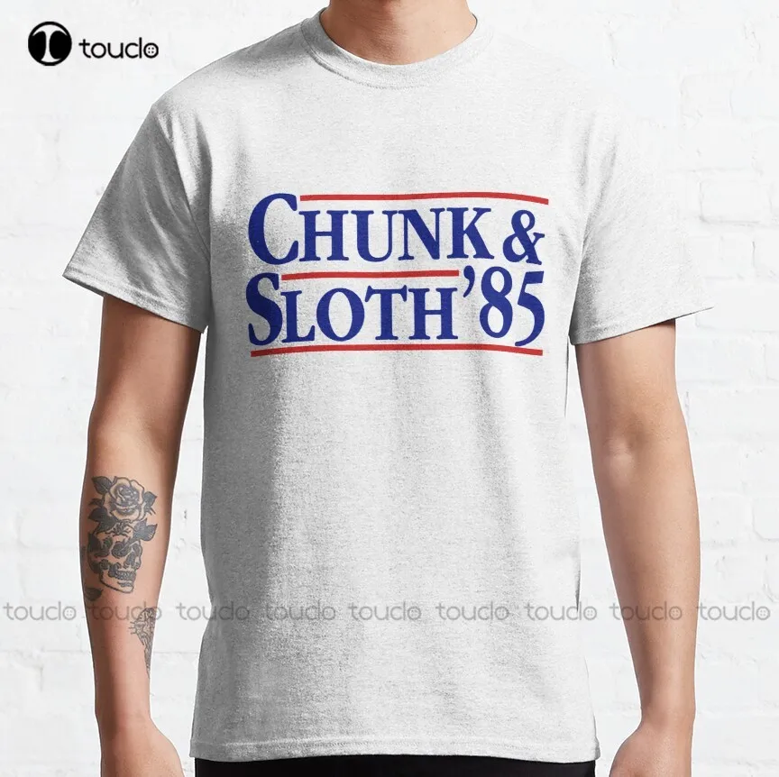 The Goonies Funny Chunk And Bradipo Election T-Shirt Classica Fashion Creative Leisure Magliette Divertenti Streetwear