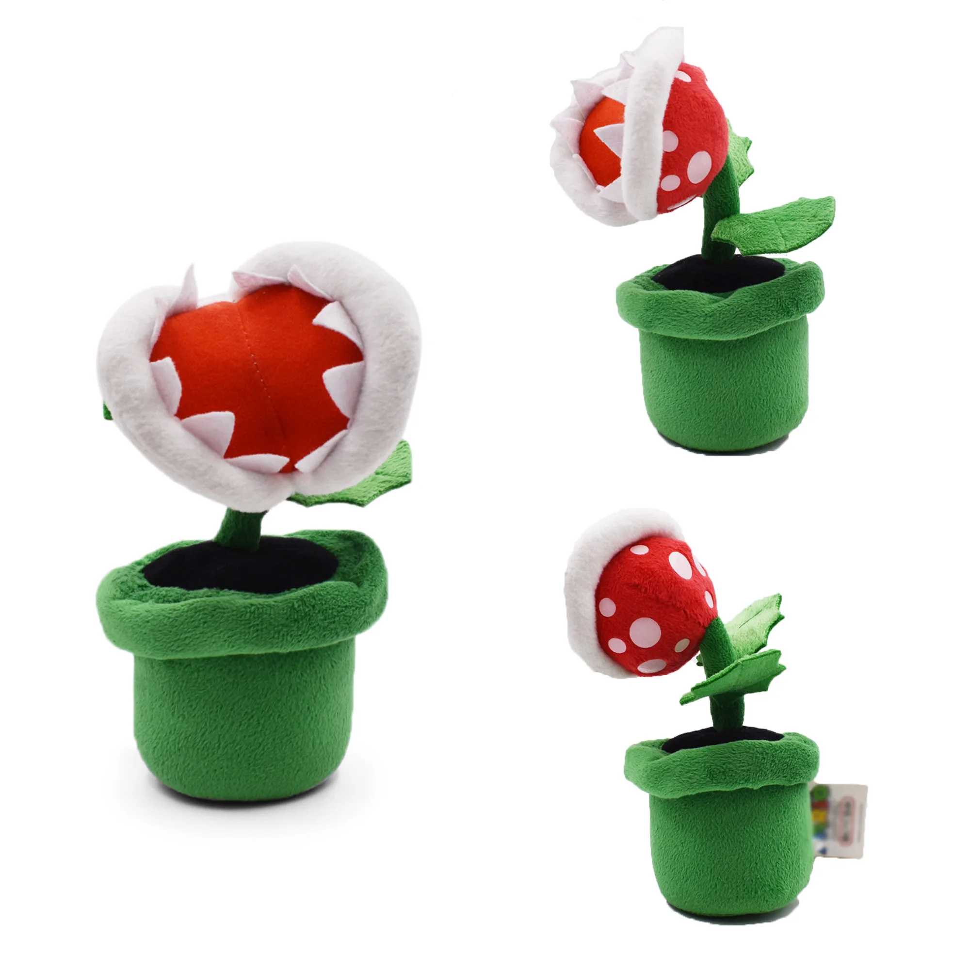 Poison Piranha Plant Mario Peluche Red Flame Flower Blue Ice Flower Bambole Ripiene Compleanno Regali Di Natale Per Bambini