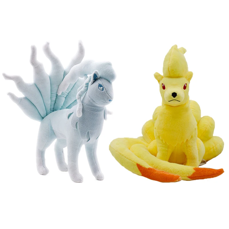 Big Size Pokemon Ninetales Peluche Ice Alolan Ninetales Peluche Animali Bambole Di Pezza Morbide Kawaii Fox Compleanno Regalo Di Halloween