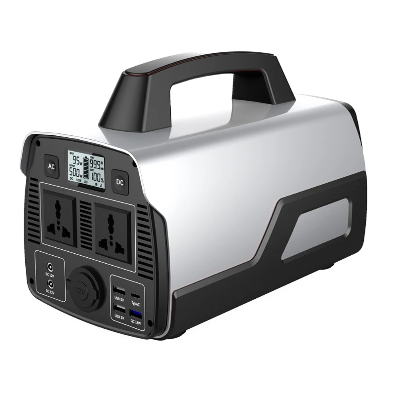 T500 Centrale Elettrica Da Campeggio Con Pannello Solare Centrale Elettrica Generatore Solare Usb Rv Camper Ac Dc Power Station