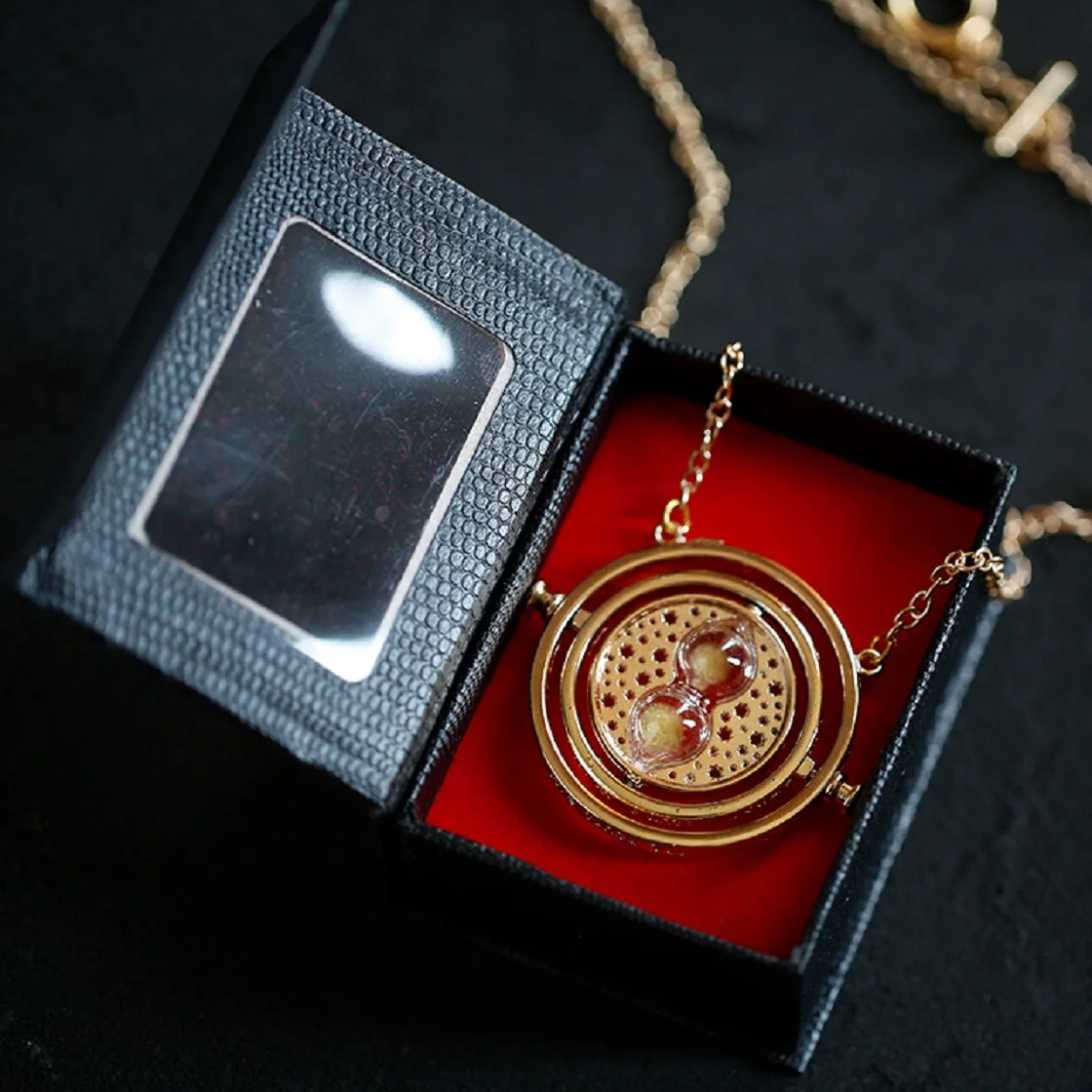 Horcrux Hermione Time Converter Collana A Clessidra Seiko Gift Box Periferiche Horcrux Birthday