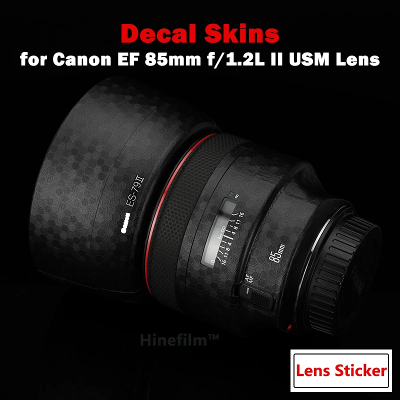 85 1.2 Ii Lens Premium Decal Skin Per Canon Ef 85Mm F/1.2L Ii Lens Protector Ef85 F1.2 Ii Copriobiettivo Pellicola Wrap Sticker