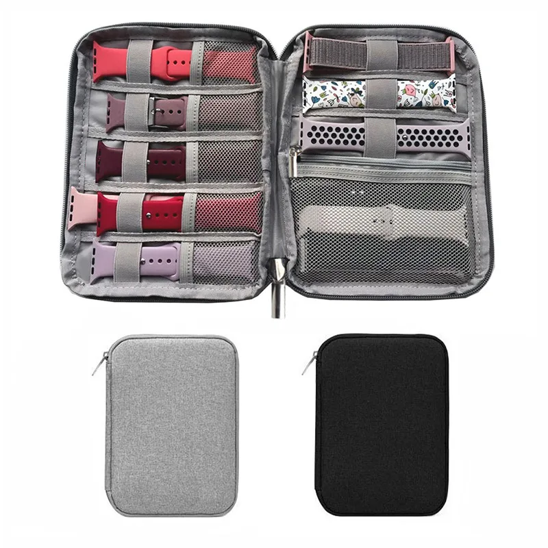 Organizer Band Bag Per Apple/Samsung/Amazfit/Huawei Watch 8/7/Ultra Travel Smart Portable Stand Case Pouch Holder Scatole Di Immagazzinaggio