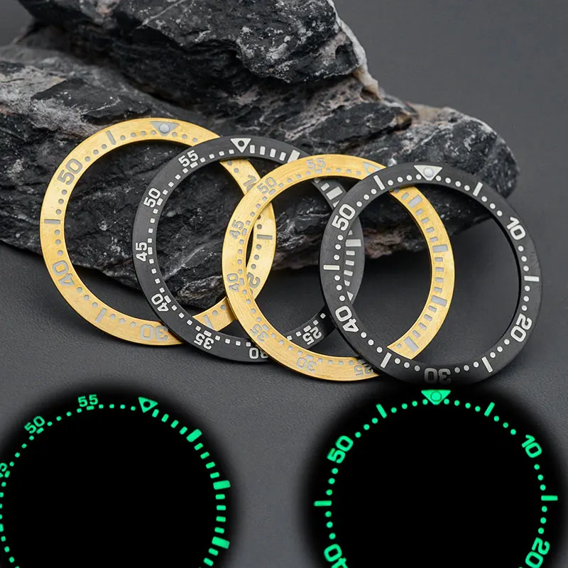 38*30.5Mm Spb185/187 C3 Inserto Lunetta Luminosa Verde Fit Seiko Spb185 Spb187 Cassa Dell'Orologio Da Uomo Con Parte Del Movimento Seiko Nh35 Nh36