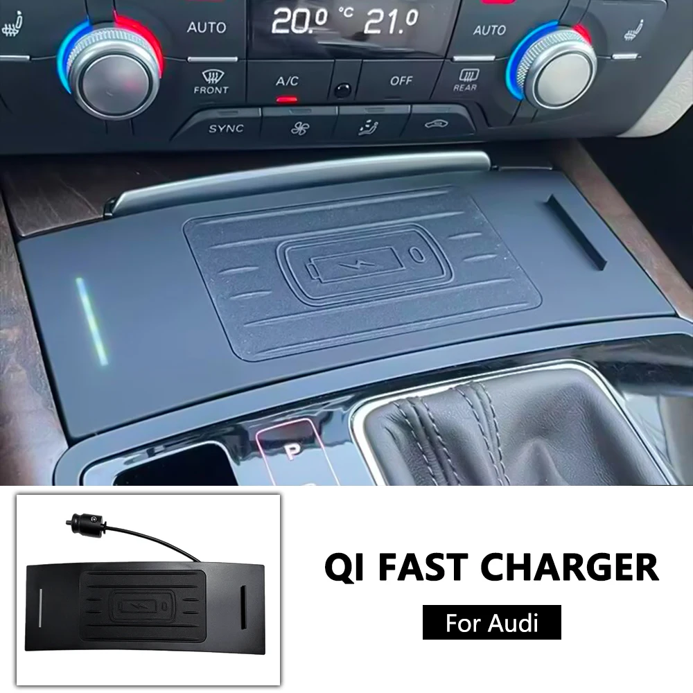 Caricabatterie Wireless Per Auto Qi Per Audi A7 Rs6 A6 C7 S6 S7 Rs7 2011-2018 Supporto Per Telefono Pad Di Ricarica Supporto Per Ricarica Rapida Acces