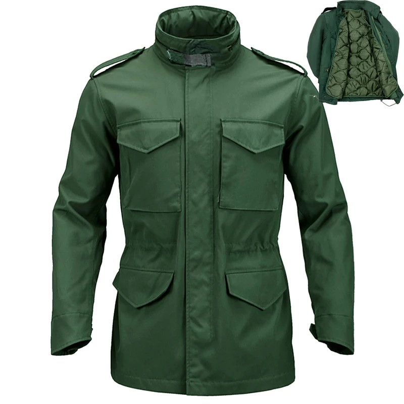 Esercito Militare M65 Giacche Tattiche Di Grandi Dimensioni Impermeabile Resistente All'Usura Outdoor Wear Field Camouflage Coat Fodera Staccabile
