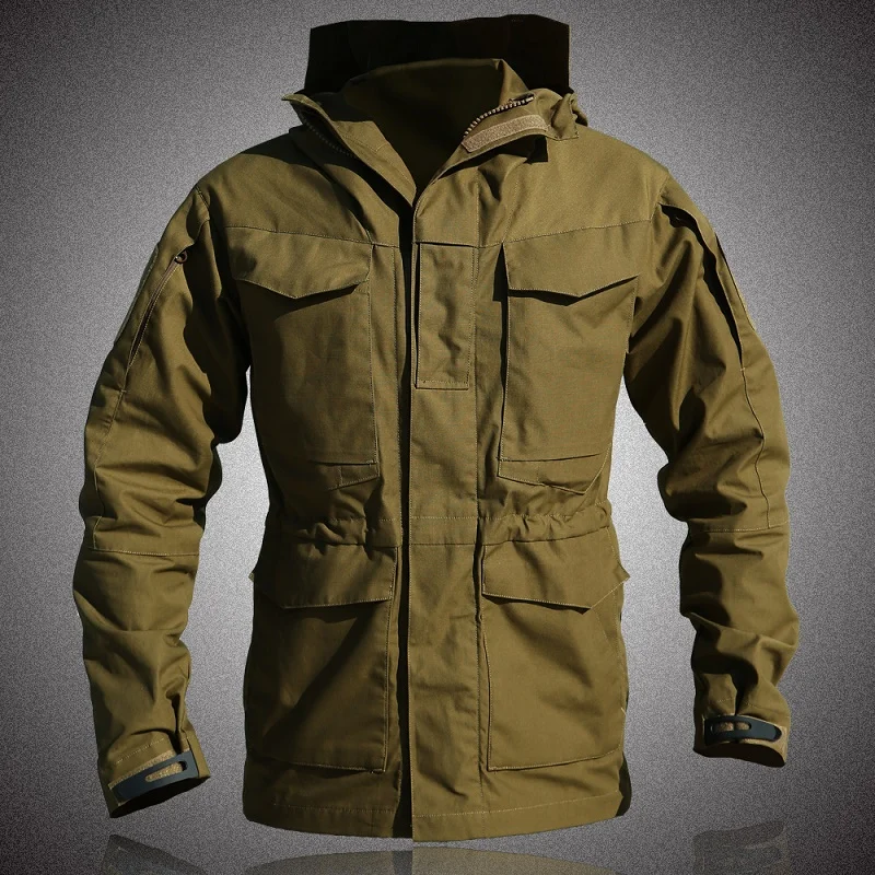 M65 Uk Us Army Clothes Casual Tactical Windbreaker Men Waterproof Flight Pilot Coat Hoodie Military Field Jacket Inverno Autunno