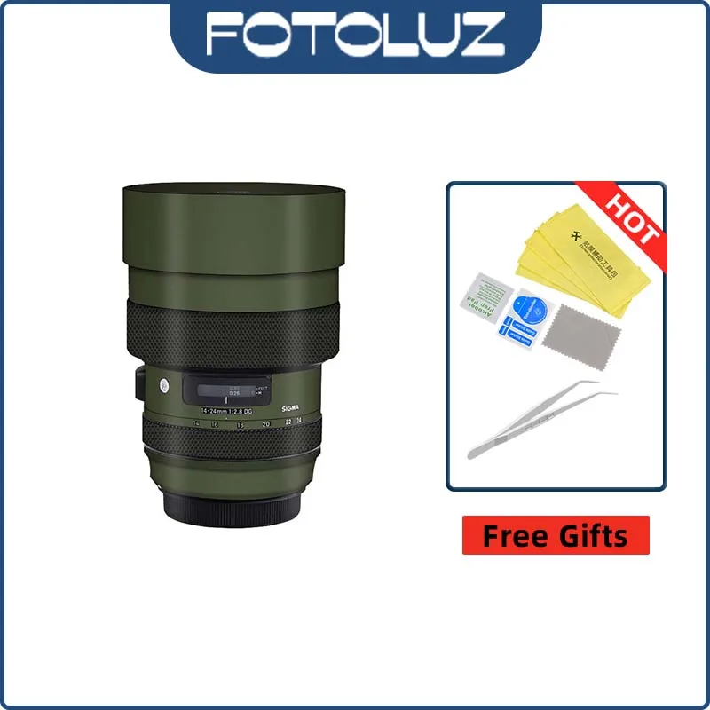 Pellicola Protettiva Antigraffio Wrap Skin Camera Lens Skin Sticker Per Sigma 14-24Mm F2.8 Dg 1424 2.8 14-24F2.8 Interfaccia Canon