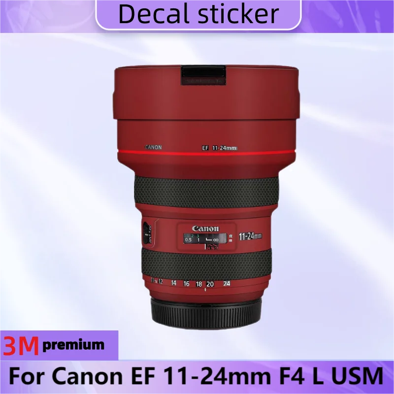 Per Canon Ef 11-24Mm F4 L Usm Adesivo Per Obiettivo Della Fotocamera Decalcomania Protettiva Per La Pelle Pellicola Avvolgente In Vinile Pellicola Pro