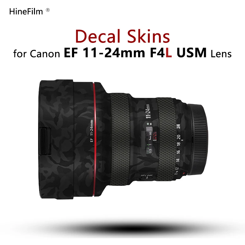 Per Canon Ef11-24 F4L Ii Lens Sticker Wrap Cover Skin Per Canon Ef11-24Mm F/4L Ii Is Usm Len Decal 1124 Protezione Antigraffio