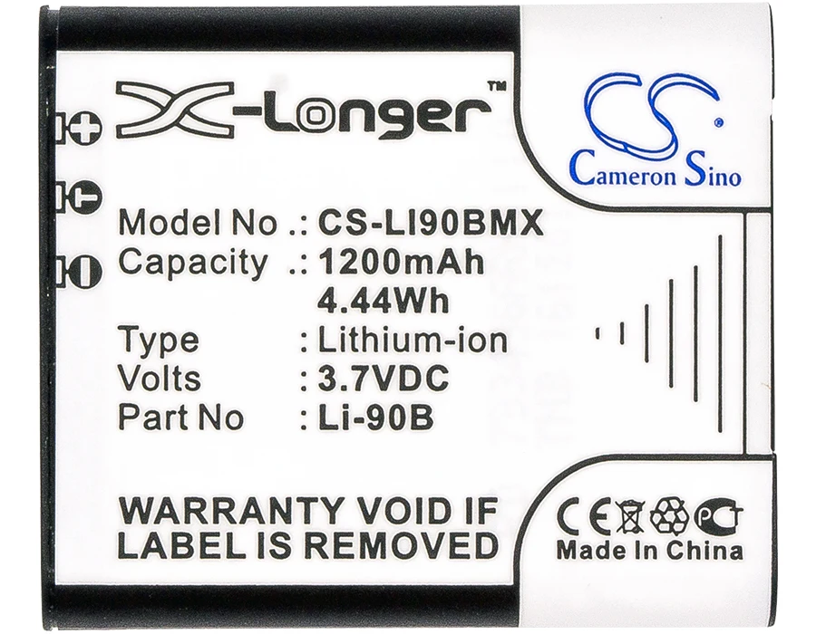 Fotocamera 1200Mah Batteria Per Olympus Li-90B Li-92B Tough Tg-1 Tg-1 Tough Tg-1 Ihs Stylus Xz-2 Stylus Xz-2 Ihs