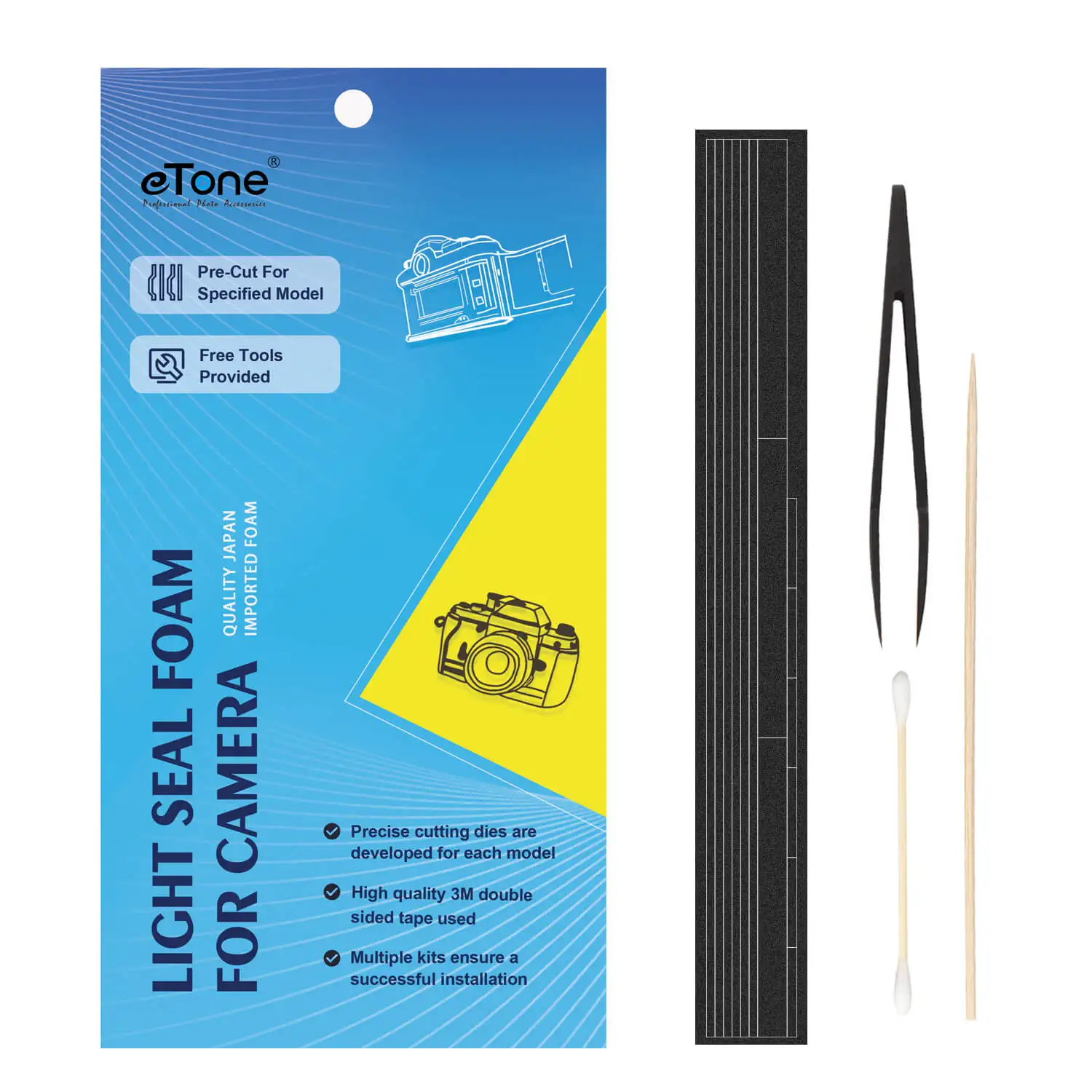 Etone Kit Di Riparazione Personalizzati In Spugna Di Schiuma Autoadesiva A Prova Di Luce Per Yashica Electro 35 Series