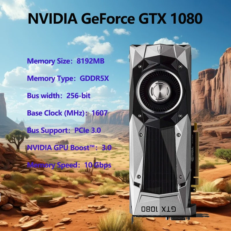 Quasi Nuovo Nvidia Geforce Gtx 1080 Gtx 1080Ti 8Gb Fe Founds Edition Gddr5X Scheda Grafica Video Desktop Pc Computer Game