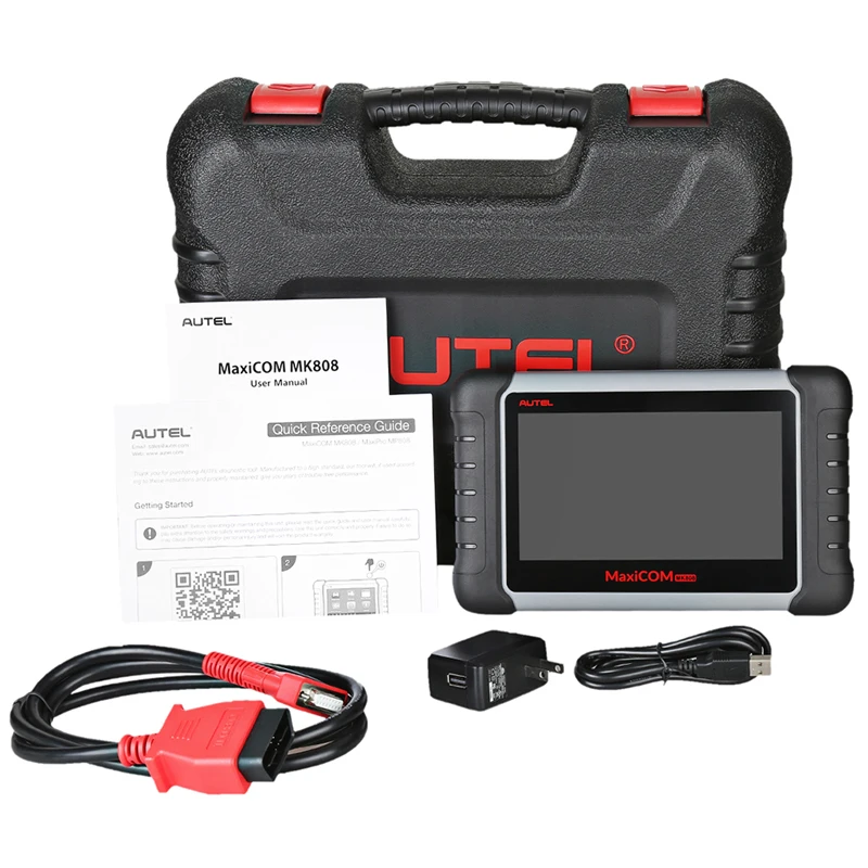 Autel Maxicom Mk808 Obd2 Strumento Di Scansione Diagnostica Per Auto Con Tutte Le Funzioni Di Sistema E Servizio (Md802 + Maxicheck Pro)