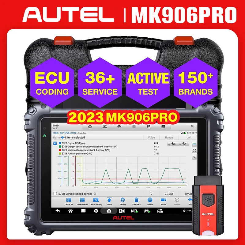 Autel Maxicom Mk906Pro Scanner Diagnostico Strumenti Diagnostici Di Codifica Ecu Aggiornamento Del Controllo Bidirezionale Di Autel Ms906Bt Ms906 Pro