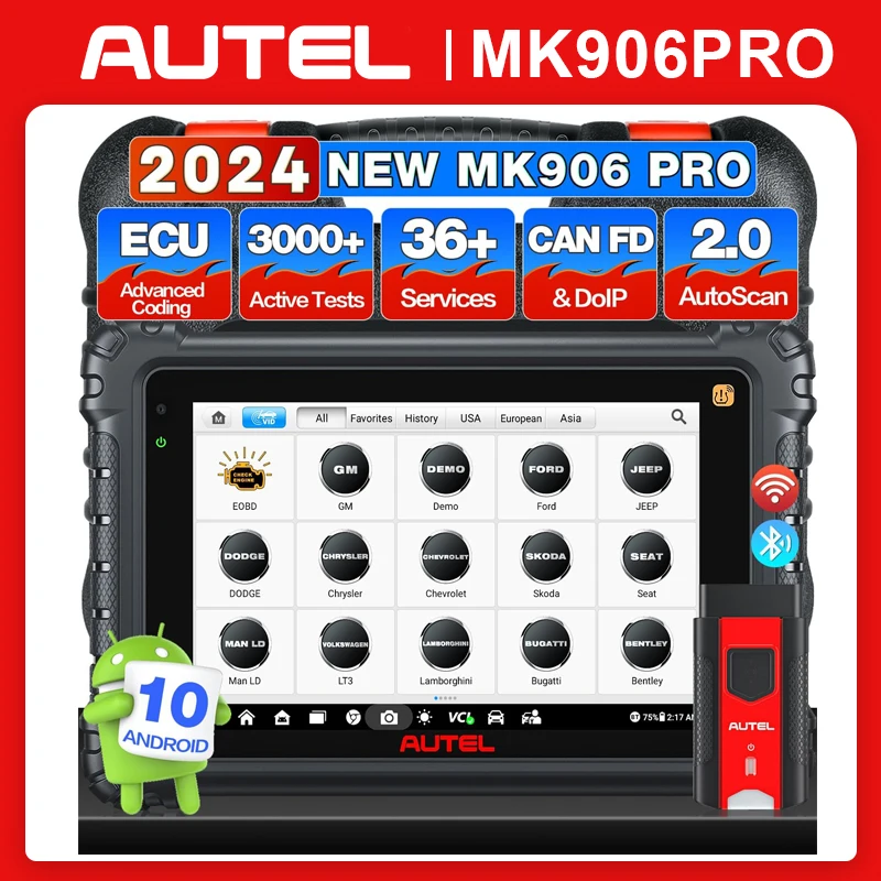 Autel Maxicom Mk906Pro Scanner Diagnostico Strumenti Diagnostici Di Codifica Ecu Aggiornamento Del Controllo Bidirezionale Di Autel Ms906Bt Ms906 Pro