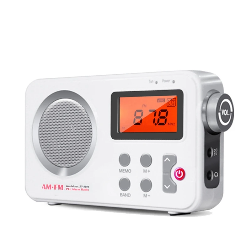 Radio Portatile Dual Channel Am Fm Ricevitore Audio Segnale Stabile Radio Con Spina Per Auricolari Da 3.5Mm Antenna Estensibile