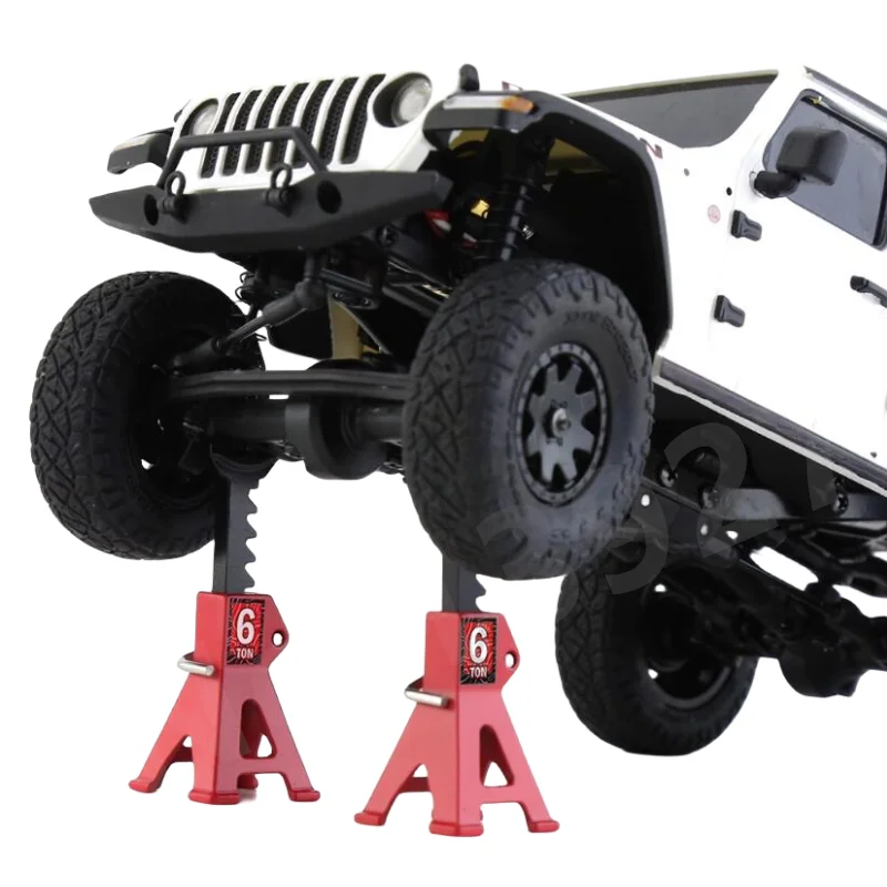 Steel Rc Car 6 Ton Jack Axle Stand Lift Capacity Stand Heavy Duty Vehicle Floor Ratchet 1/28 1/24 1/18 1/12 Scx24 Traxxas Trx-4M