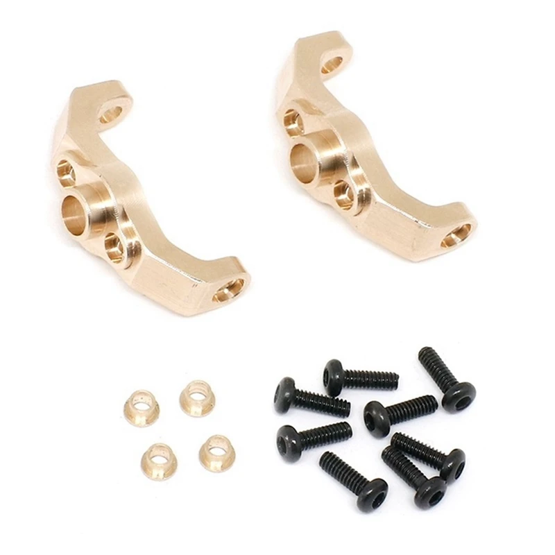 2Pcs Rc Car Brass Caster Blocks C Mount 9733 Per Traxxas Trx-4M 1/18 Land Rover Mini Suv Rc Crawler Car Aggiornamenti Accessorio Parte