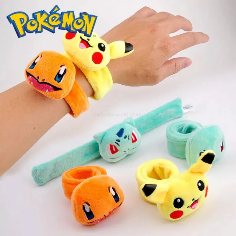 Pokemon Peluche Braccialetto Pikachu Genie Turtle Dolls 1.5Mm Crystal Super Soft Pop Circle Holiday Dress Up Regali Di Compleanno