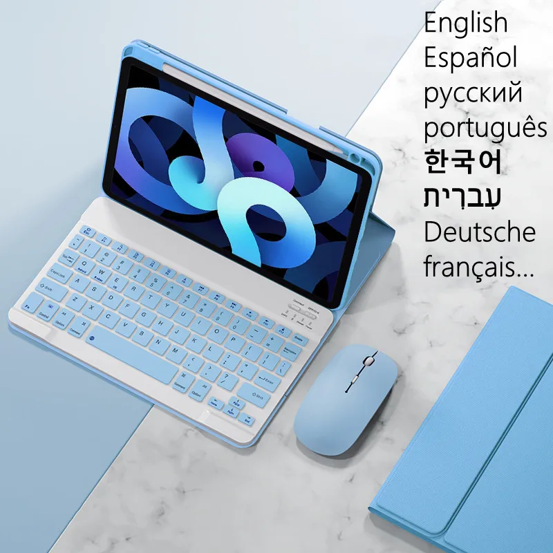 Custodia Per Samsung Galaxy Tab S6 Lite 10.4 Tastiera Wireless Teclado Per Galaxy Tab S6 Lite Tablet Cover Magnetica Funda