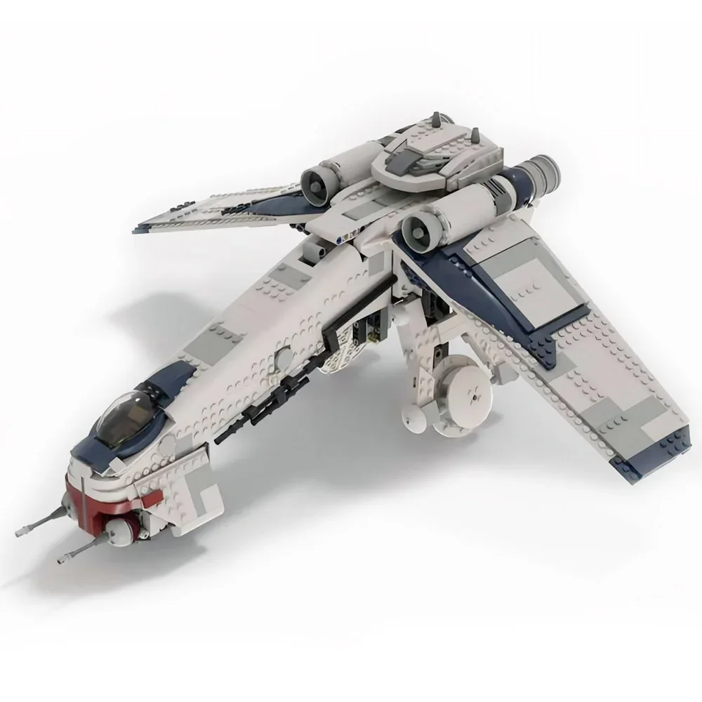 Moc Republic Dropships V2 Battleships Modello Per 75019/75337 Blocchi Di Costruzione Di Veicoli Spaziali Set 1307 Pezzi Giocattoli Per Regali Di Natal