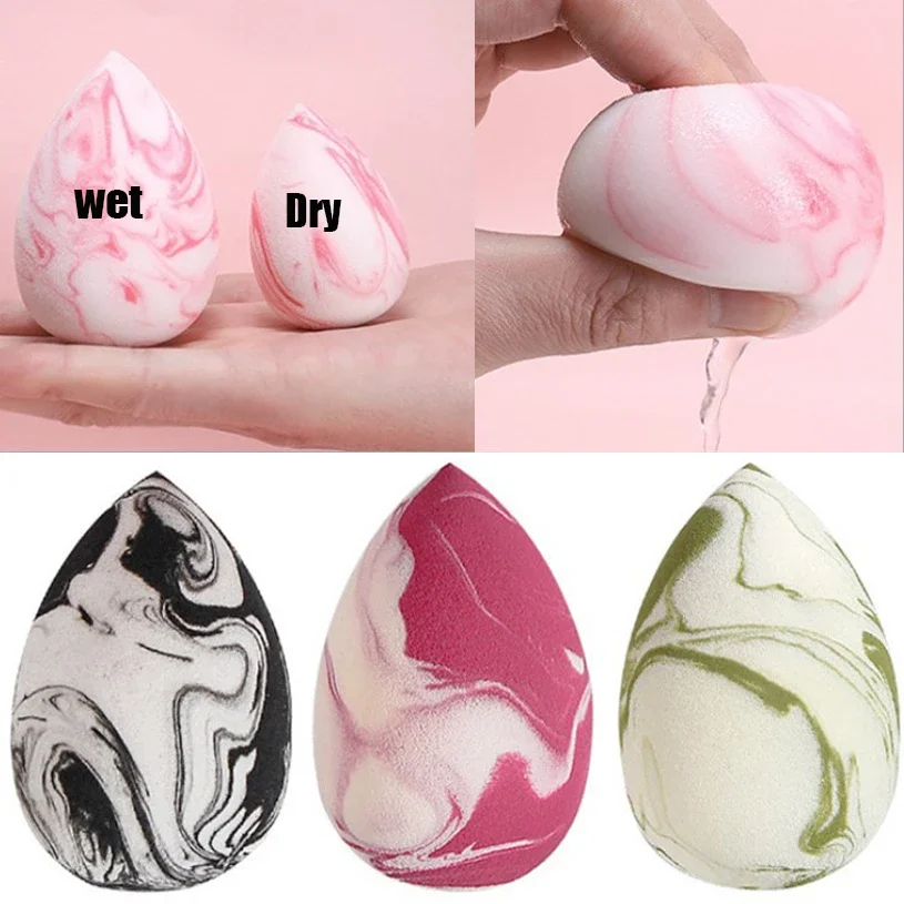 1Pc Gradient Makeup Sponge Puff Beauty Egg Face Powder Foundation Cream Spugne Cosmetiche Powder Compact Puff Beauty Makeup Tool