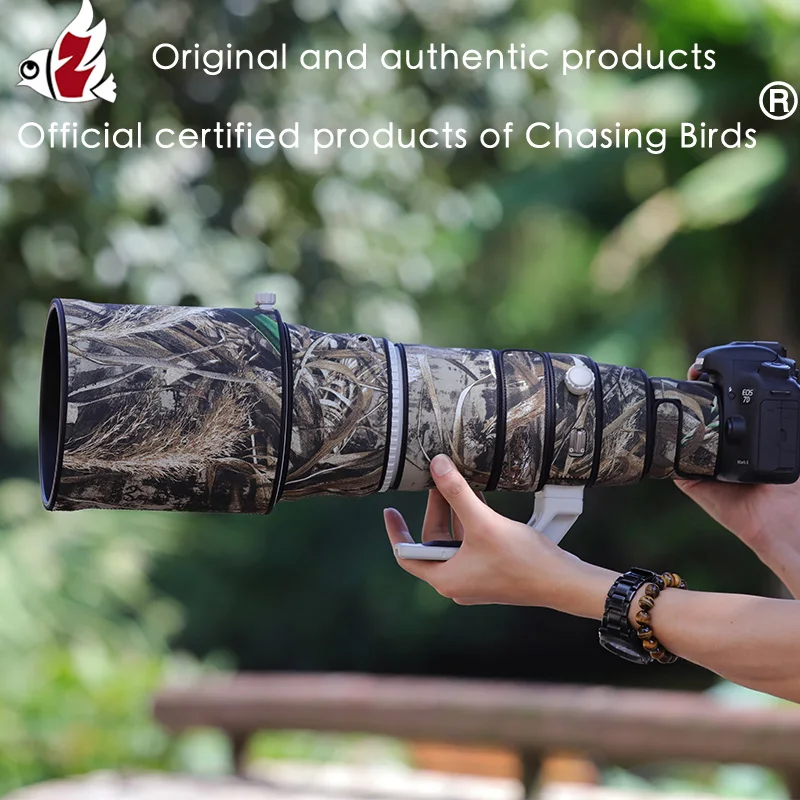 Chasing Birds Camouflage Lens Coat Per Canon Ef 500 L Is Ii Copriobiettivo Impermeabile E Antipioggia Copriobiettivo Ef 500 F4