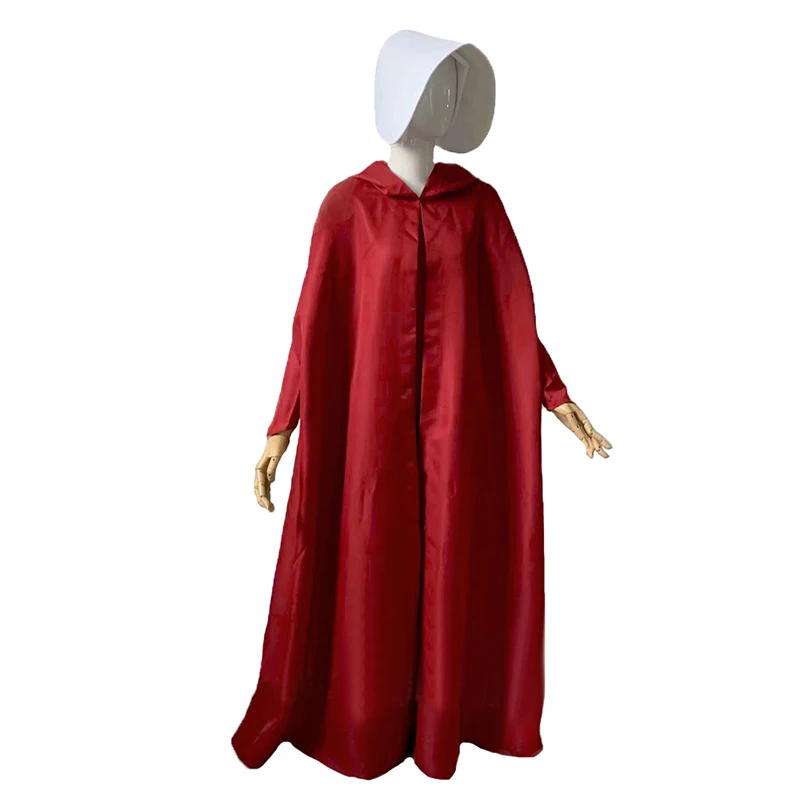 The Handmaid Tale The Handmait'S Tale Costume Cosplay Coat + Dress ++ Hat Elizabeth Moss Giugno Osborne Offred Trench