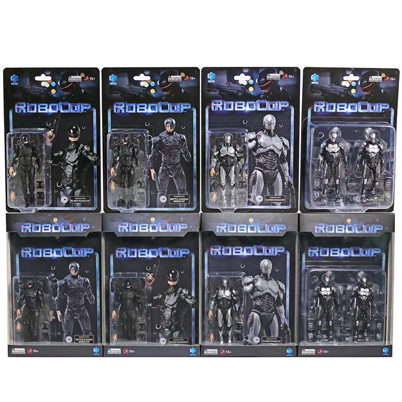 Hiya Toys Robocop 2014 Black / Sliver Robocop / Em-208 4 "Action Figure Modello Da Collezione Giocattolo