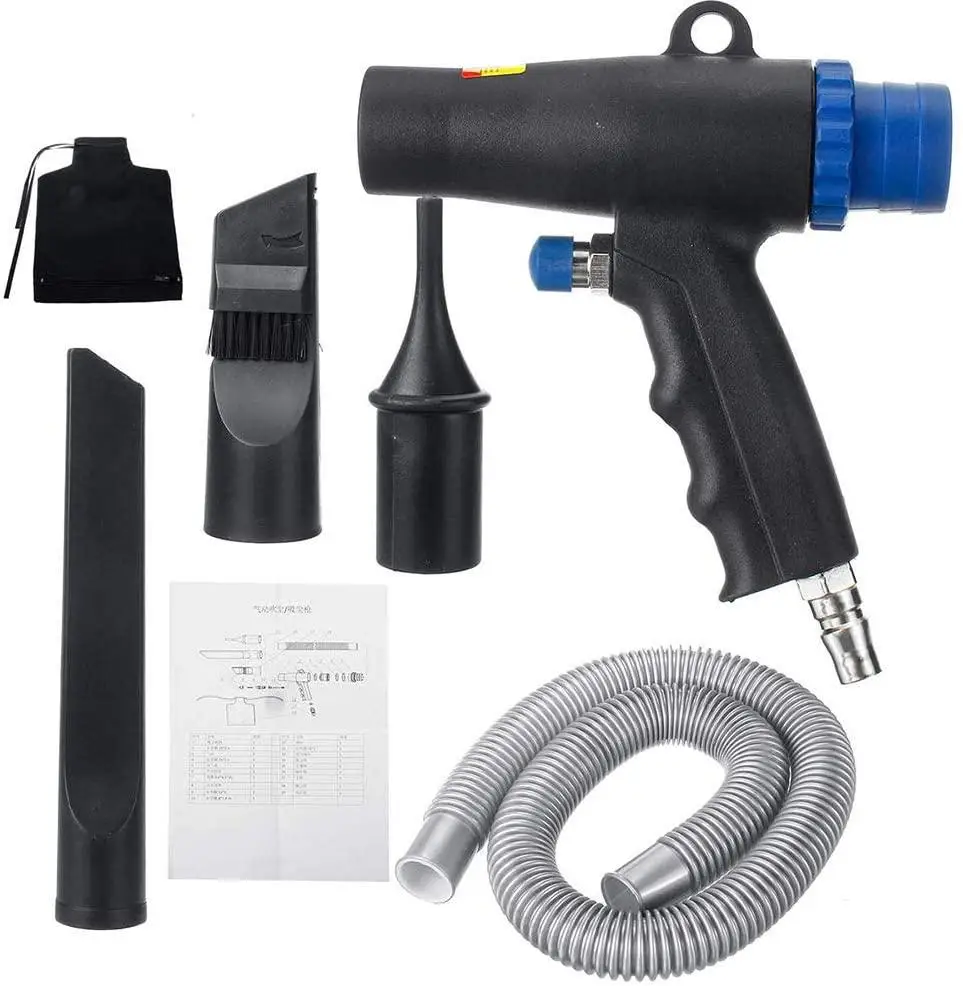 2 In 1 Air Duster Compressor Dual Function Air Vacuum Blow Pistole Di Aspirazione Kit Strumento Per Aspirapolvere Pneumatico Dropship All'Ingrosso
