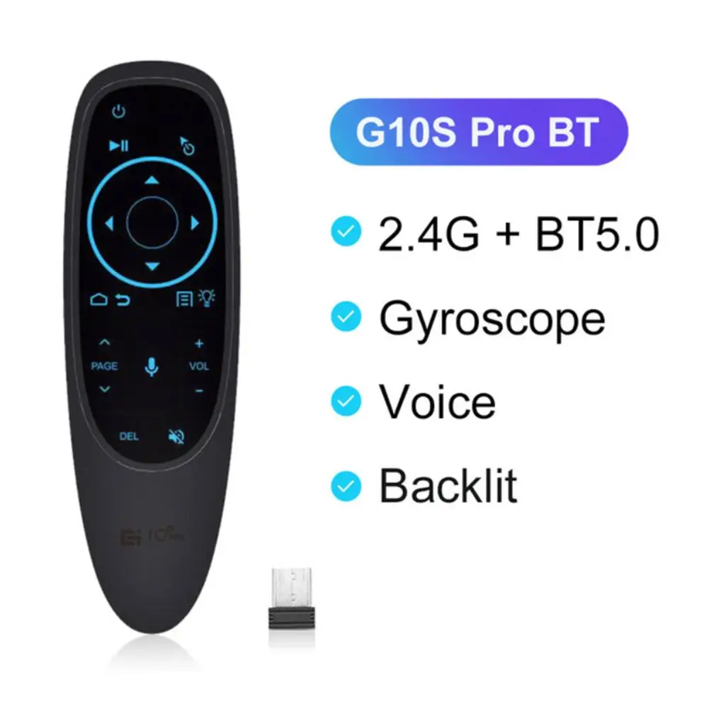 Smart Voice Remote Control Wireless Air Fly Mouse 2.4G G10 G10S Pro Giroscopio Ir Learning Compatibile Per Android Tv Box