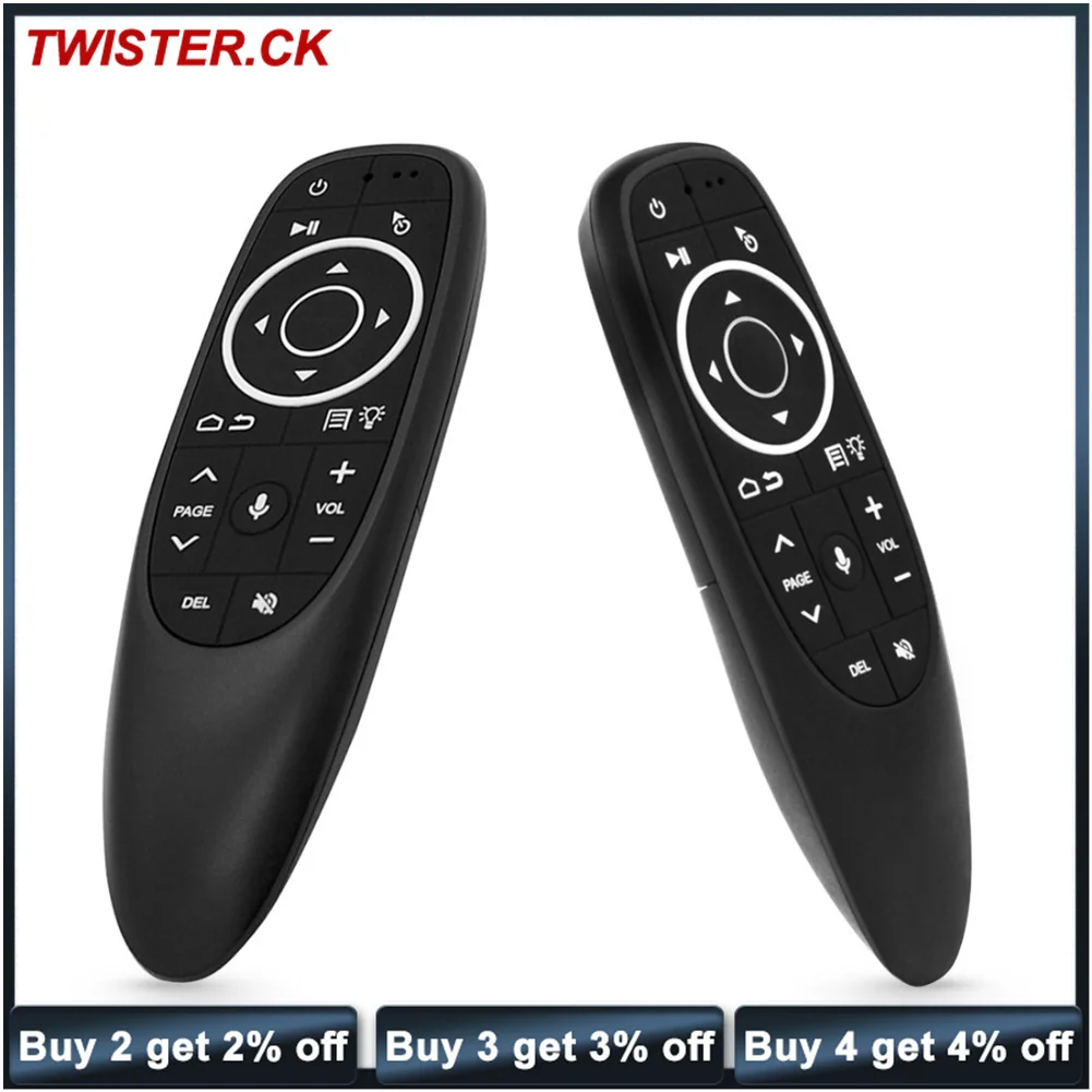 Smart Voice Remote Control Wireless Air Fly Mouse 2.4G G10 G10S Pro Giroscopio Ir Learning Compatibile Per Android Tv Box