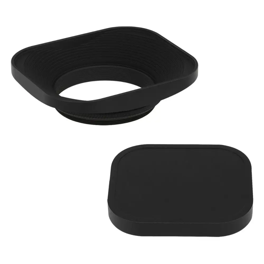 Haoge Hg-43 Millimetri Di Metallo Quadrato Screw-In Lens Hood Con La Protezione Per Voigtlander Nokton Classico 35 Millimetri F1.4 40Mm F/1.4 Mc Sc Vm
