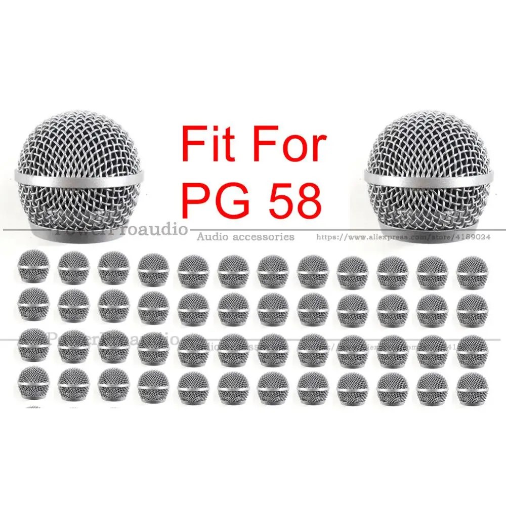 20 Pz/Lotto Nuova Griglia Del Microfono Della Maglia Della Testa A Sfera Della Sostituzione Per Gli Accessori Di Shure Pg58 Pg 58 Pg48