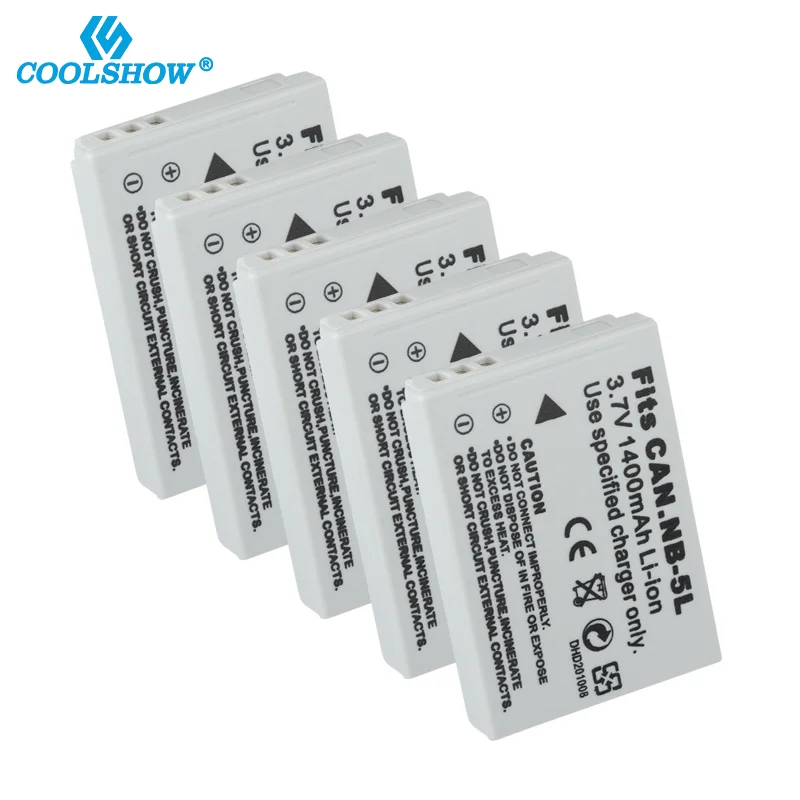 Nb 5L Nb5L Nb-5L Batteria Per Canon Ixus 800 Is 850 900 Ti 950 960 970 980 S110 Sx200 Sx210 Sx220 Batterie Per Fotocamera 1400Mah