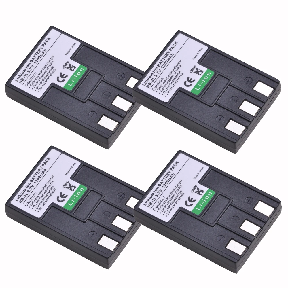 1200Mah Nb-3L Nb3L Nb 3L Batteria Per Canon Ixus Iis Sd110 Ixy I2 I5 S700 750 700 È Iis Sd20 Pc1060 Pc1114 110 Della Macchina Fotografica