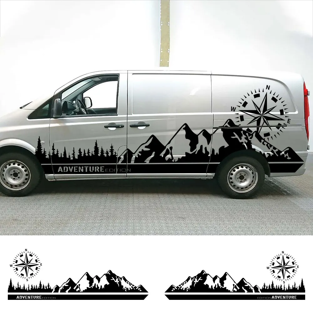 Adesivi Per Auto Per Mercedes Benz Vito V Classe Viano W447 W639 W638 Camper Camper Grafica Decalcomanie In Vinile Accessori Per La Messa A Punto