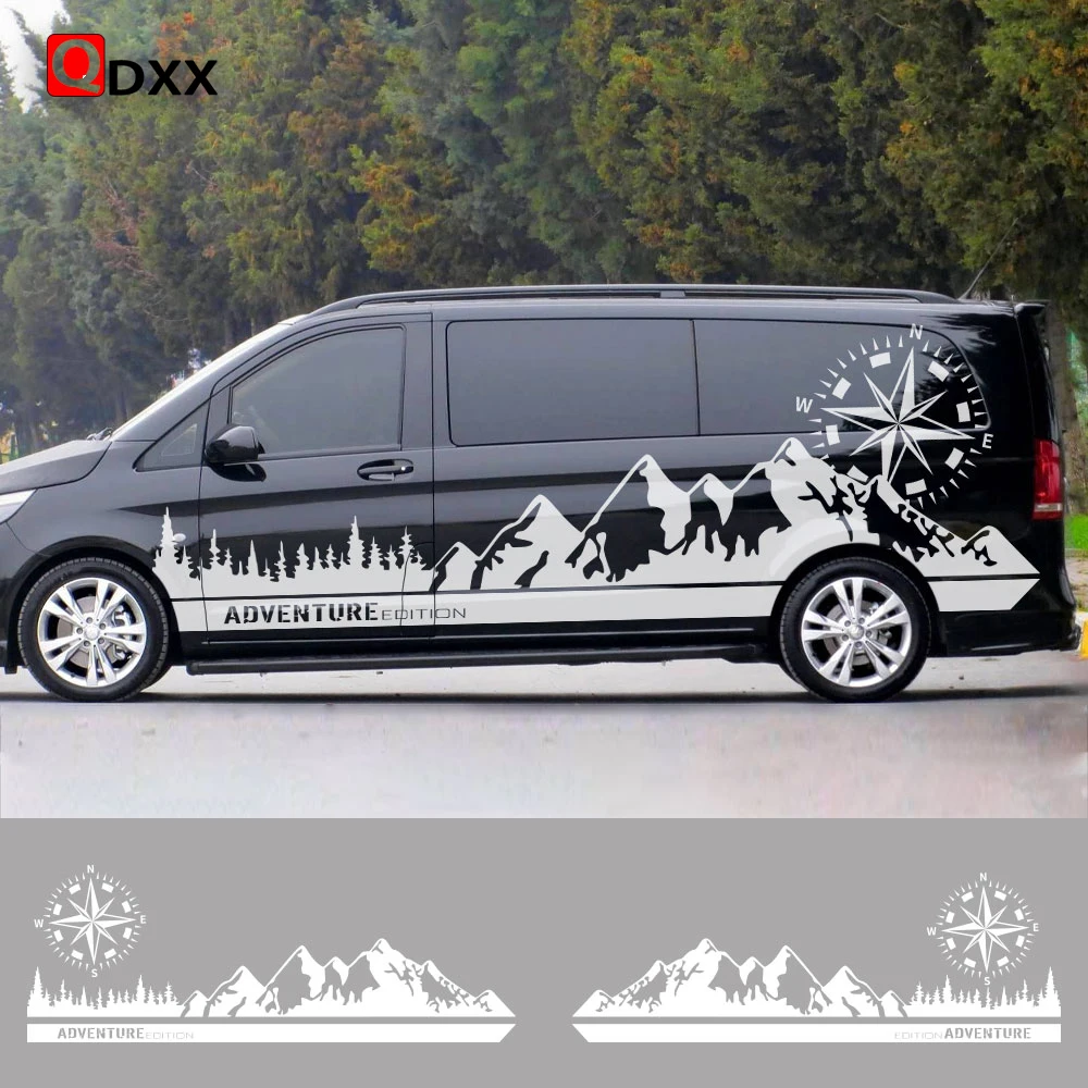 Adesivi Per Auto Gonna Laterale Per Mercedes Benz Vito Classe V Viano W447 W639 W638 Camper Van Camper Grafica Decalcomanie In Vinile Tuning