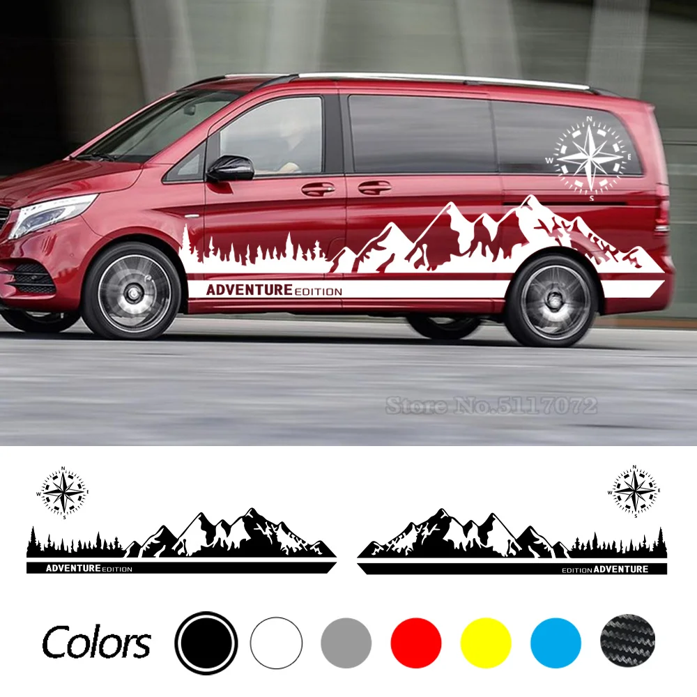 Per Mercedes Benz Classe V Vito Viano W447 W639 W638 Adesivi Per Auto Camper Van Camper Grafica Decalcomanie In Vinile Accessori Per La Messa A Punto