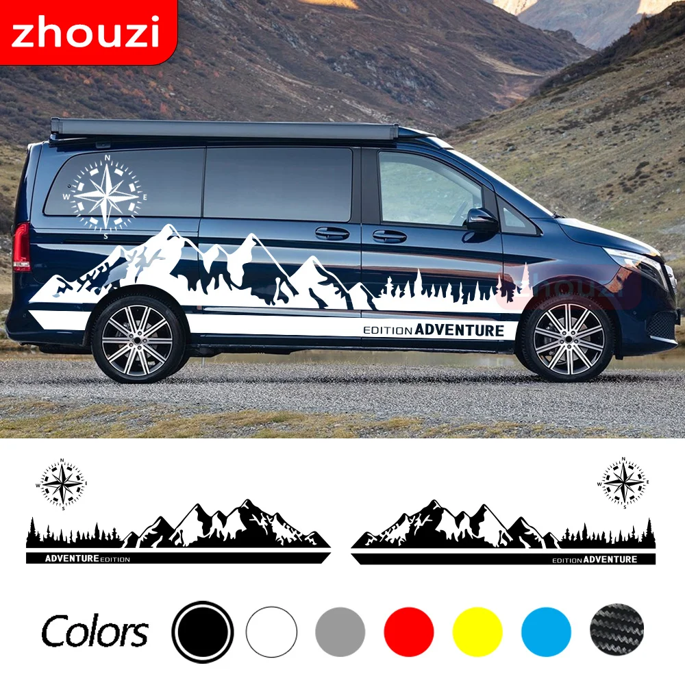 Adesivi Per Auto Camper Van Camper Grafica Per Mercedes Benz Classe V Vito Viano W447 W639 W638 Decalcomanie In Vinile Accessori Per La Messa A Punto
