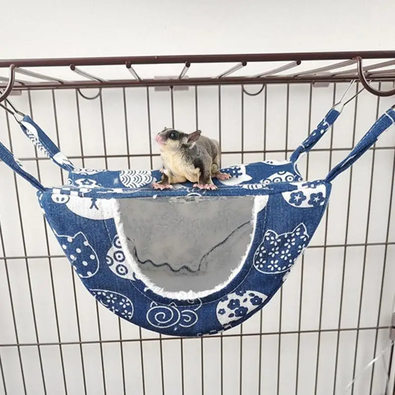 Warm Guinea Pig Hammock For Pets Play And Rest Small Animal Bed Cage Per Cincillà Pappagallo Zucchero Aliante Furetti Criceto Che Dorme