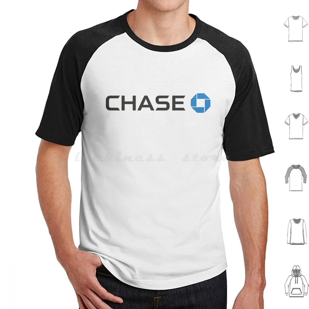 Maglietta Chase Big Size 100% Cotone Chase Chase Bank Bank Jp Morgan Morgan Stanley Lehmann Brothers Goldman Sachs Bank Of